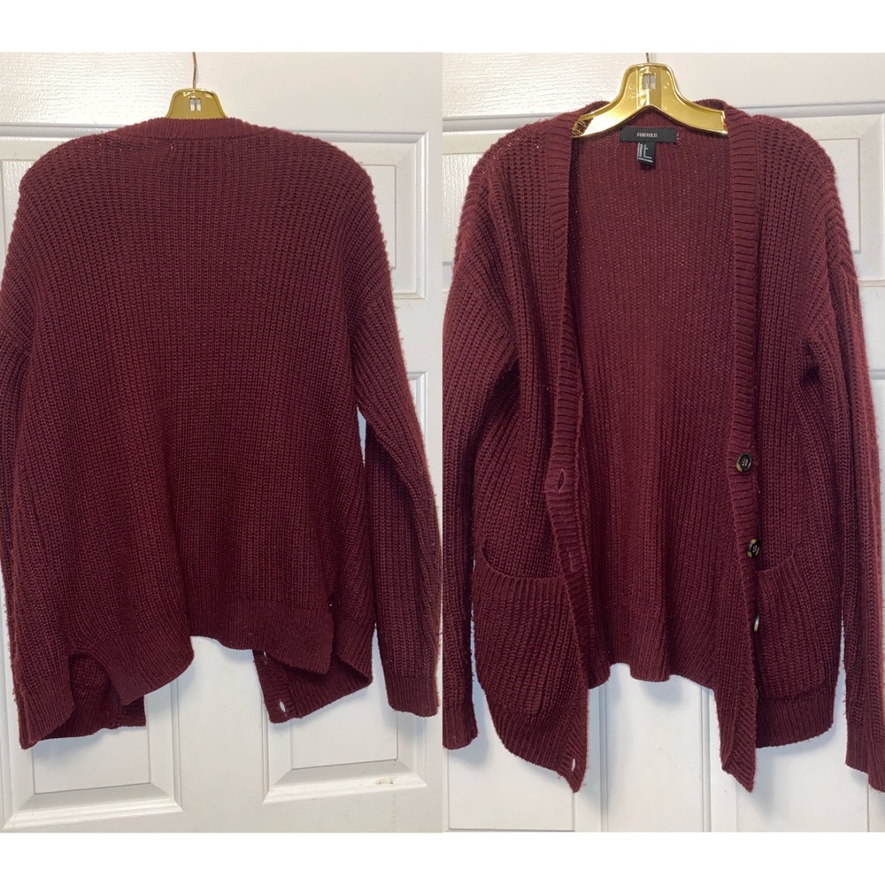 Burgundy sweater